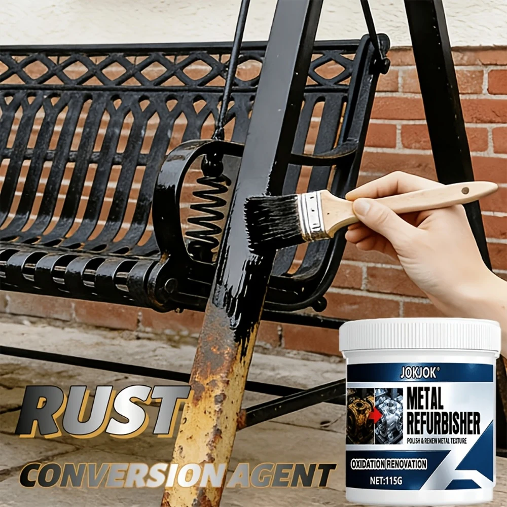 Rust Converter for Wrought Iron and Metal Furniture - Metal Polish - for Wrought Iron Tables, Chairs, Doors, Windows, and Cabine