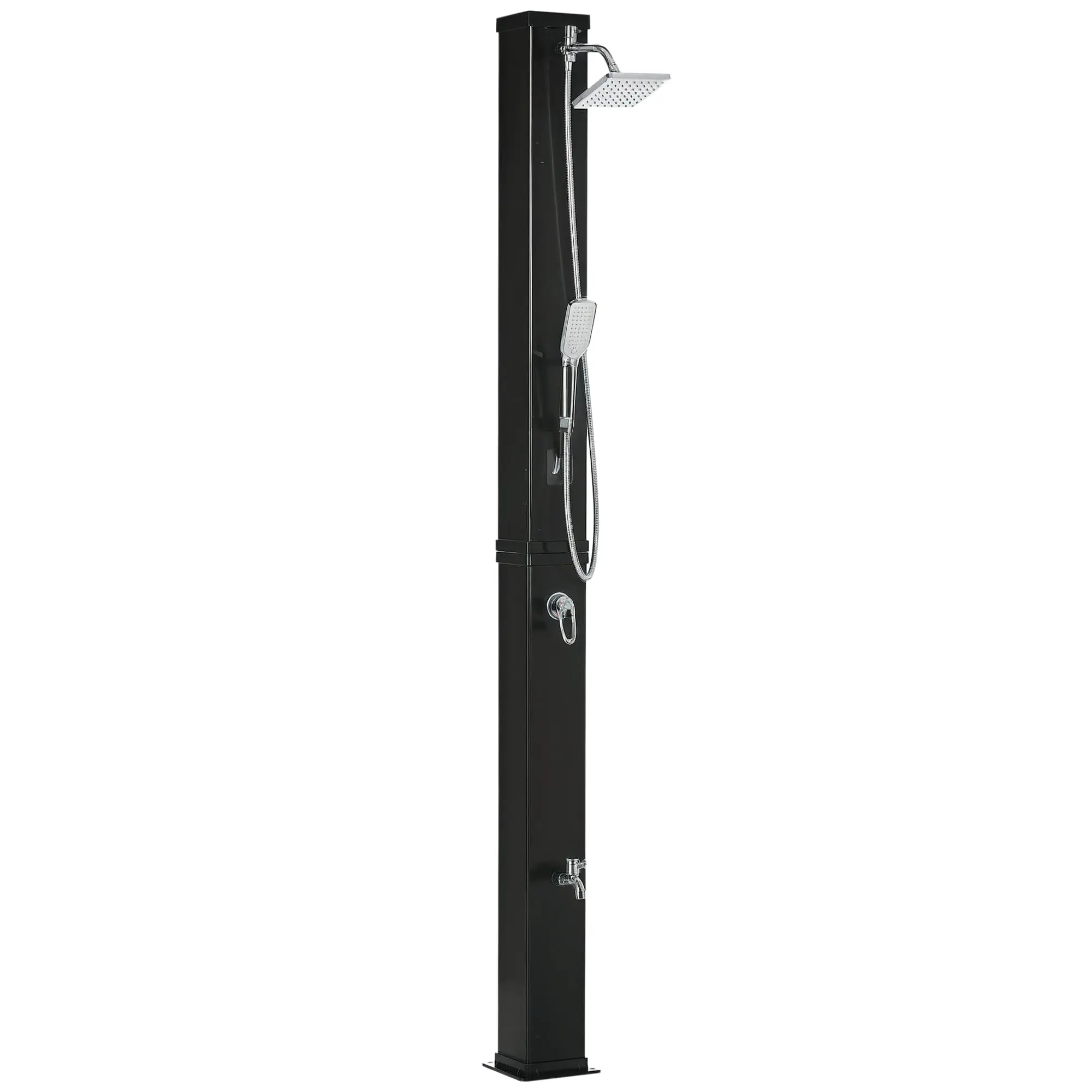 Outsunny 10.6 Gallons Solar Heated Shower, Outdoor Shower, 7ft