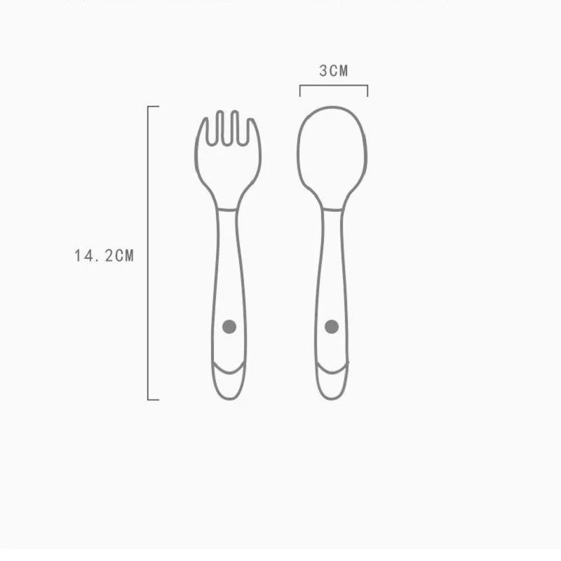 Bendable Silicone Spoon for Babies BPA Free Utensils Toddler Food  Feeding Spoon Learn To Eat Training  Fork for Infant Children
