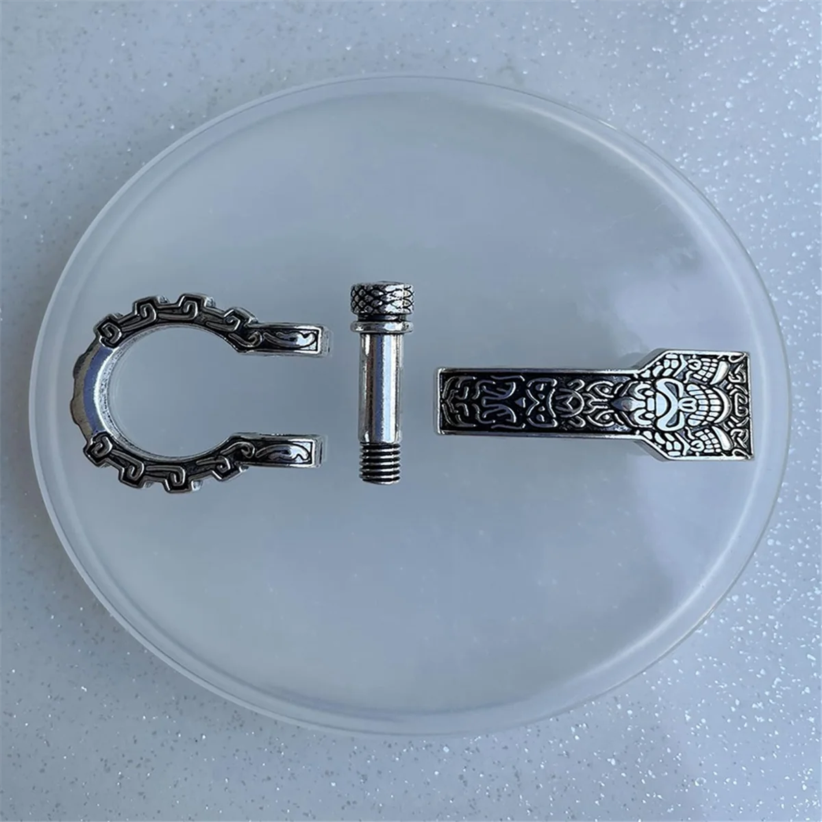 AA84 Klamry Paracord Zapięcia łukowe Śruba Pin Kotwica Szekla Regulowane szekle Klamry do bransoletki Paracord Pasek 10 szt.