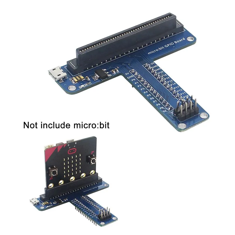 

GPIO Extension Board for Micro:bit T-plate 5V 3.3V Output Expansion Board for Micro:bit Kid Programming Education STEM Programmi