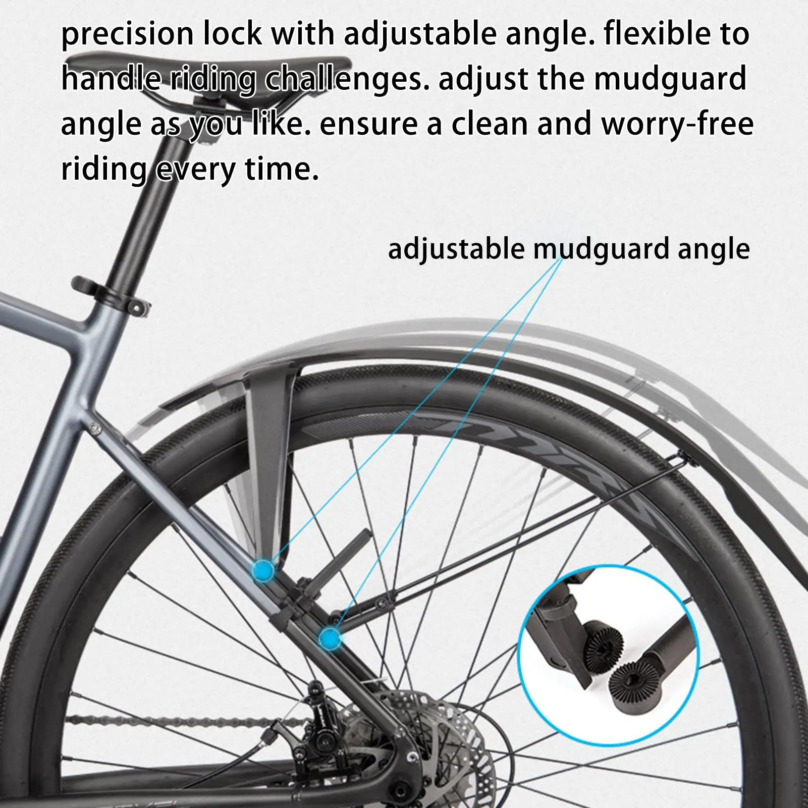 

Bike Mud Guard Adjustable Cycling Mudflap Bicycle Mudguard Set For Mountain Road Cycling Commuting Recreational Biking