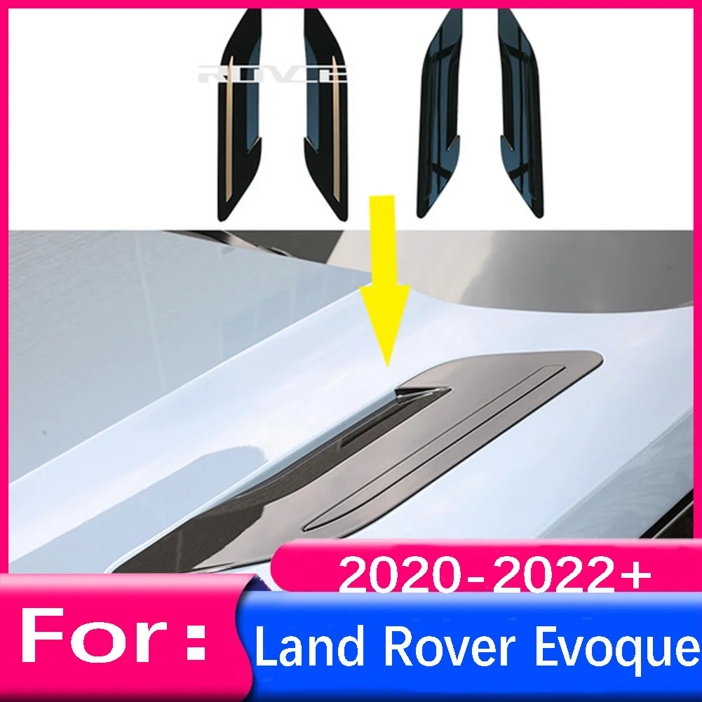 Snap type Car Hood Air Vent Outlet Wing Cover Trim For Land Rover Range Rover Evoque 2020 2021 2022+ LR114465 LR114468 LR114464