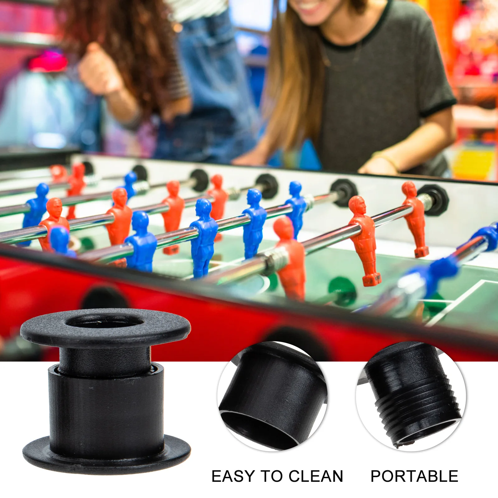 

Football Bearings 12mm Foosball Bushings Plastic Shaft Parts Universal Rod Bearings Universal Rod Soccer Games