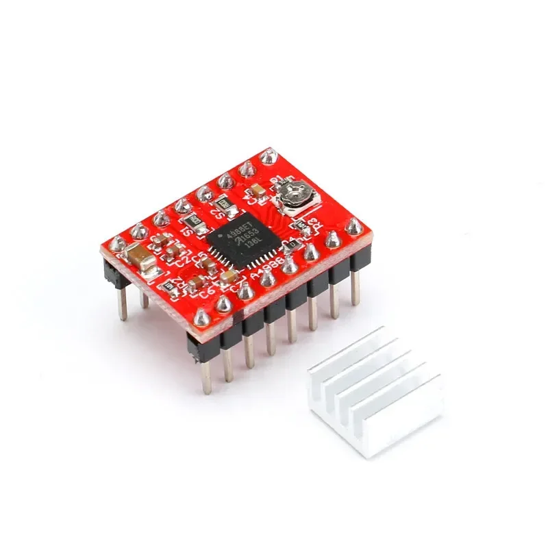 10pcs  CNC 3D Printer Parts Accessory Reprap pololu A4988 Stepper Motor Driver Module with Heatsink for ramps 1.4 For arduino