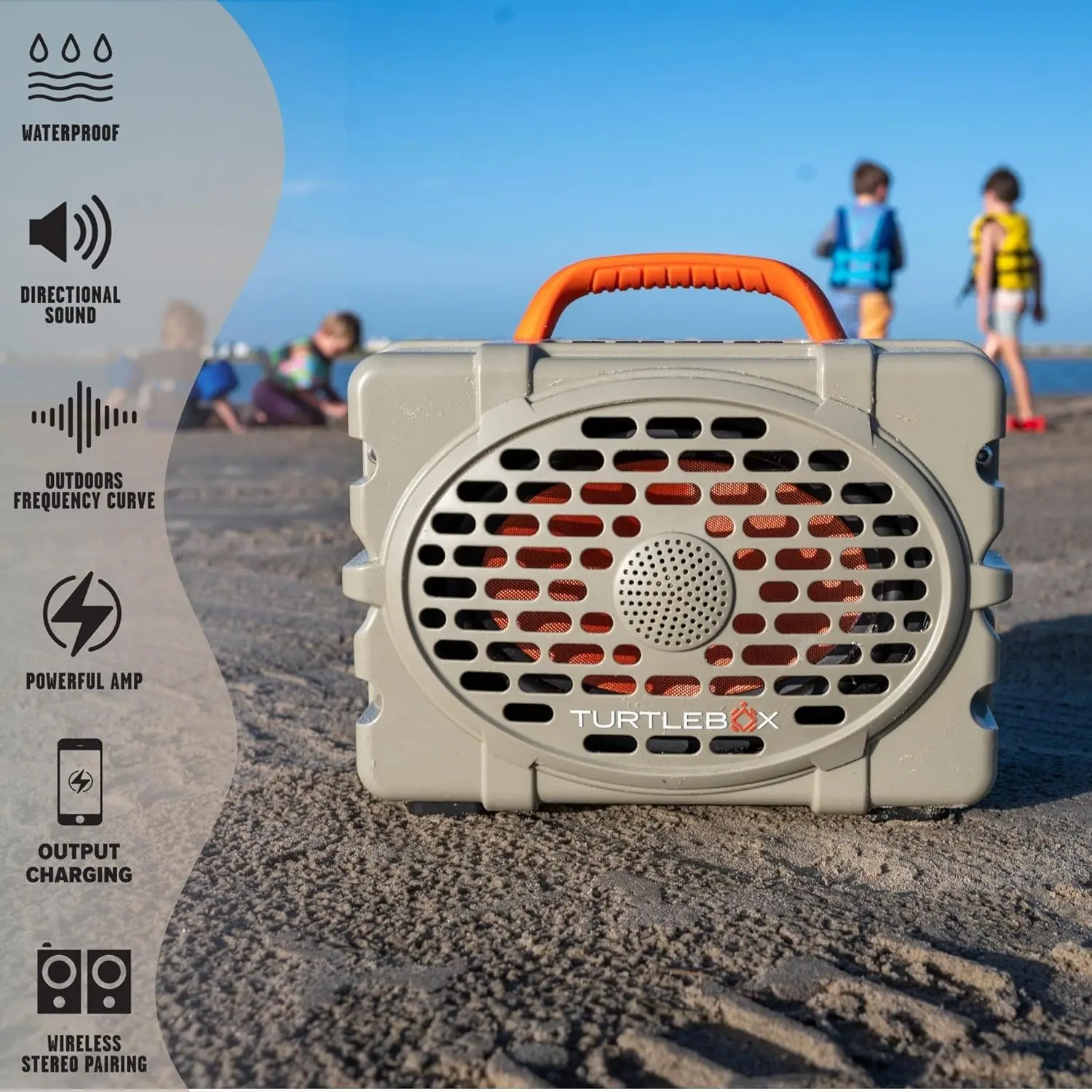 Outdoor Portable Bluetooth 5.0 Speaker | Rugged, Waterproof, Impact Resistant & Dus tproof (  Pair 2X for True L-R Stereo)