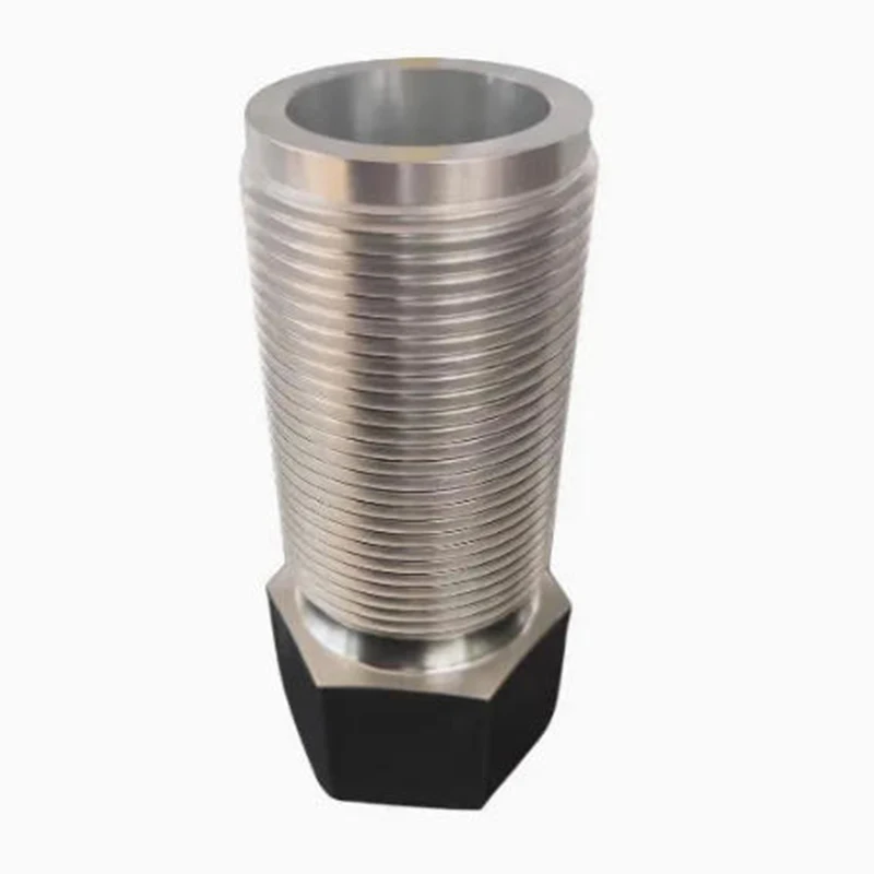 

Precision Cnc Machining Services Rapid Prototyping Cnc Machinery Parts Stainless Steel Hexagonal Base Threaded Pipe Component