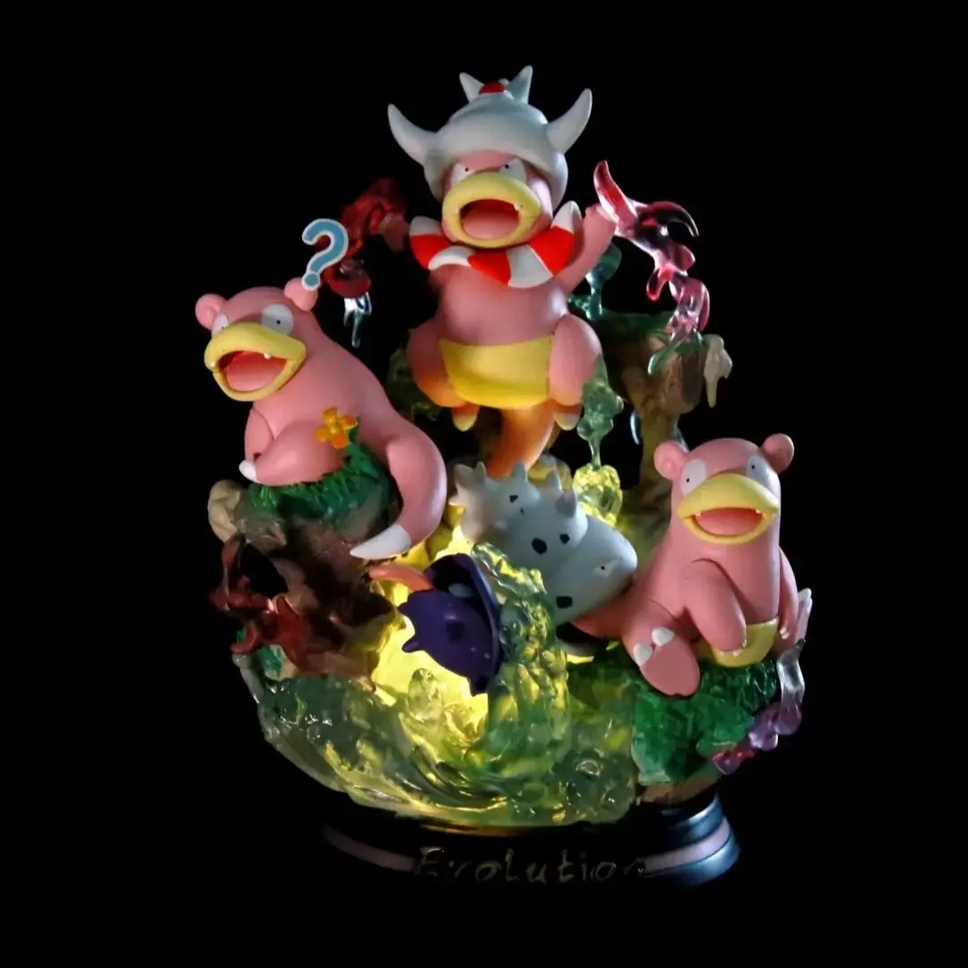 

Аниме-фигурка Покемон: Эволюция Slowpoke, Slowbro, Slowking (версия GK), коллекционная модель из ПВХ, светящаяся игрушка-статуэтка