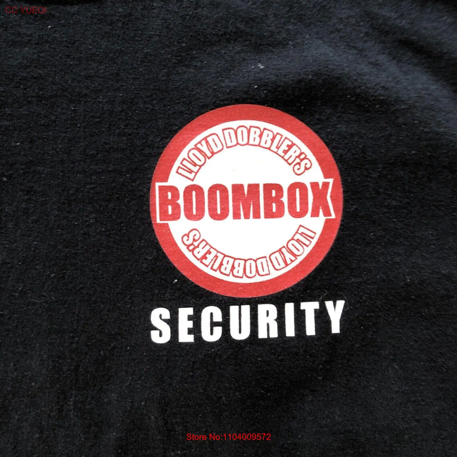 Lloyd Dobbler s Boombox Security Shirt (L) Large Black Say Anything