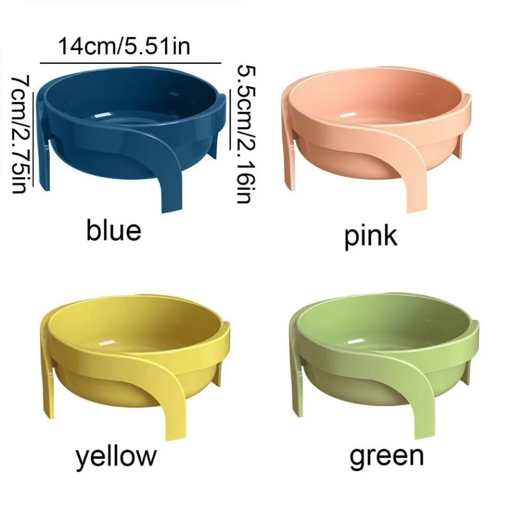 Anti Rollover High Legged Cat Bowl New Anti-slip Raised Large Capacity Neck Protection Bowl Anti Overturning Plastic Dog Bowl