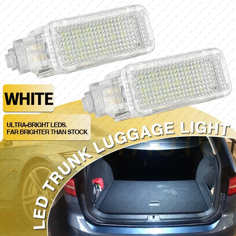 

For VW LED Courtesy Door Trunk Boot Footwell Luggage Light White Lamp For Audi Q5 Q7 A1 A2 A3 A4 S4 A5 RS4 A6 S6 RS6 A8 S8 TT R8