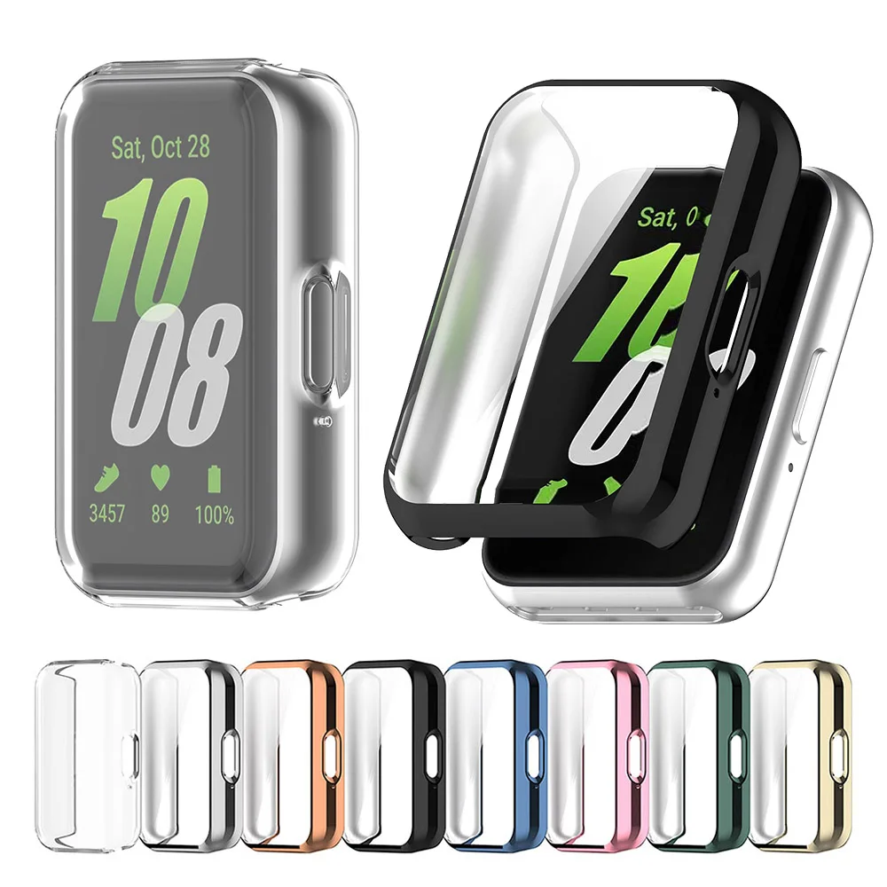 TPU Protective Case For Samsung Galaxy Fit 3 SM-R390 Full Screen Protector Shell Cover