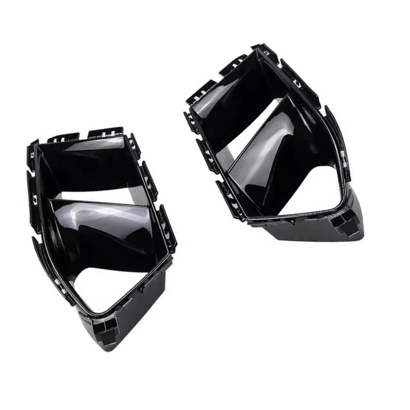 For BMW G80 M3 G82 G83 M4 2021-2024 Gloss Black Front Bumper Side Air Vent Trim Fog Light Lamp Hood Intake Frame Cover Grille