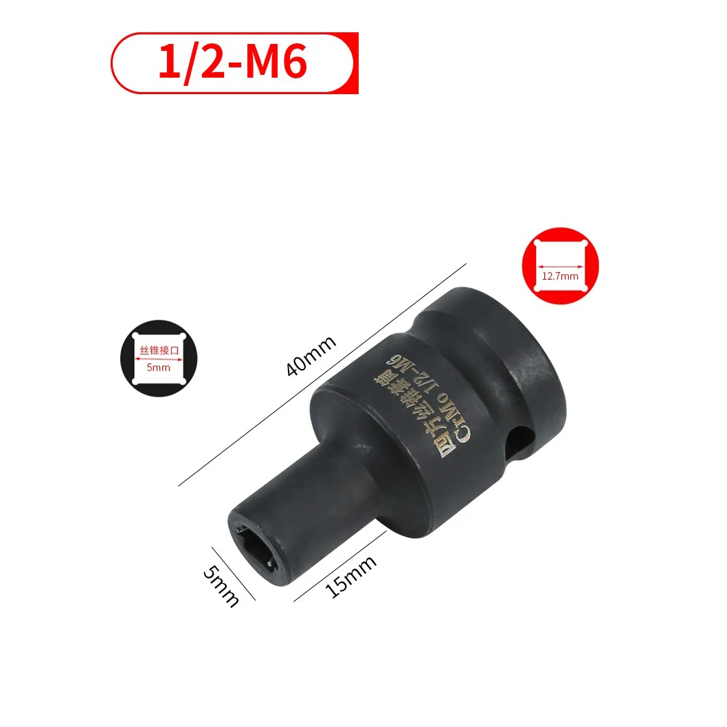 

Square Tap Socket Double Head Suqare Tap Socket 1/2 Inch Driver For Pneumatic Ratchet Wrench M6-M24 Hand Tools