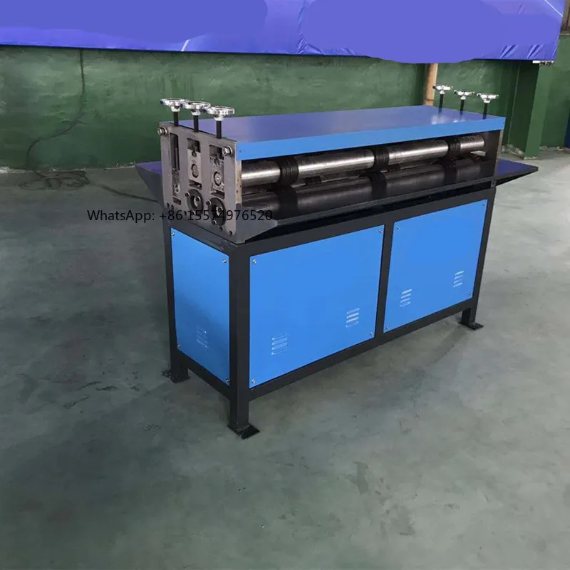 2026Hot SellingAutomatic Electric Beading & Grooving Machine for Galvanized Sheet Square Air Duct Making Motor As Core Component