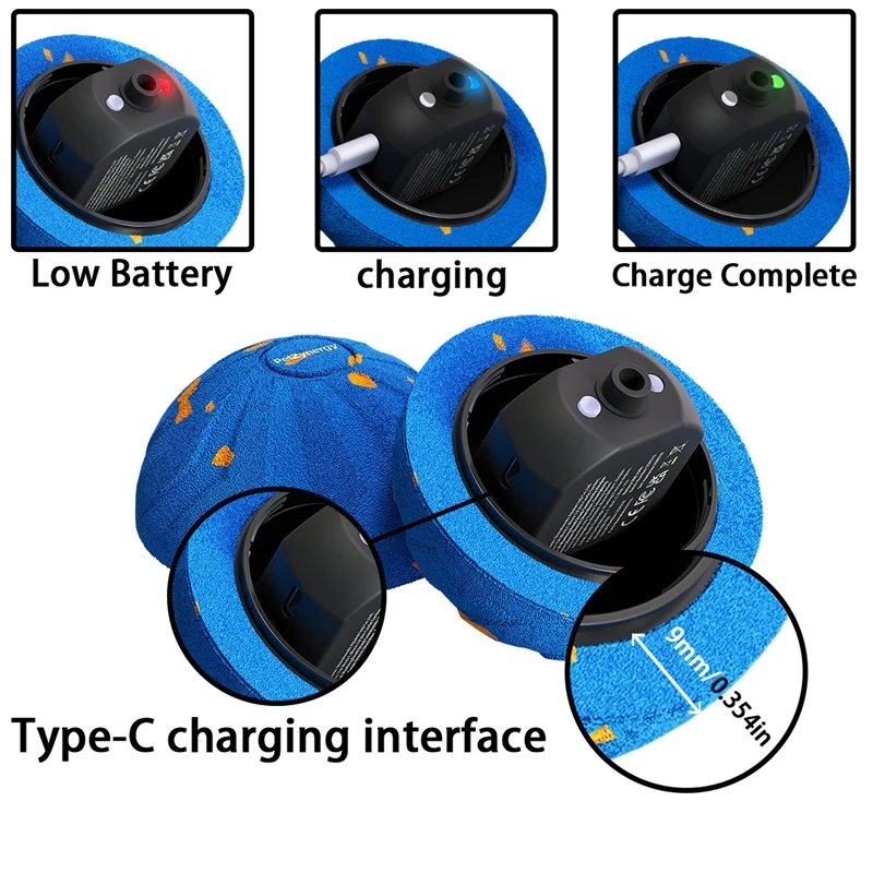Interactive Dog Toy Ball Random Rolling Bouncing Rotating ETPU Material Chew Resistant For Dogs Indoor Outdoor Christmas Gift