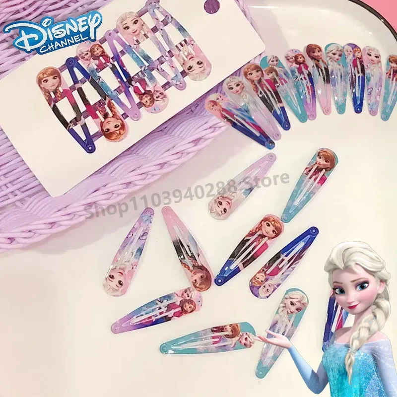 

Disney Frozen Hair Clip Cute Anime Elsa Childrens Hair Accessories Jewelry Printed Hair Clip Minimalist for Kids Christmas Gifts