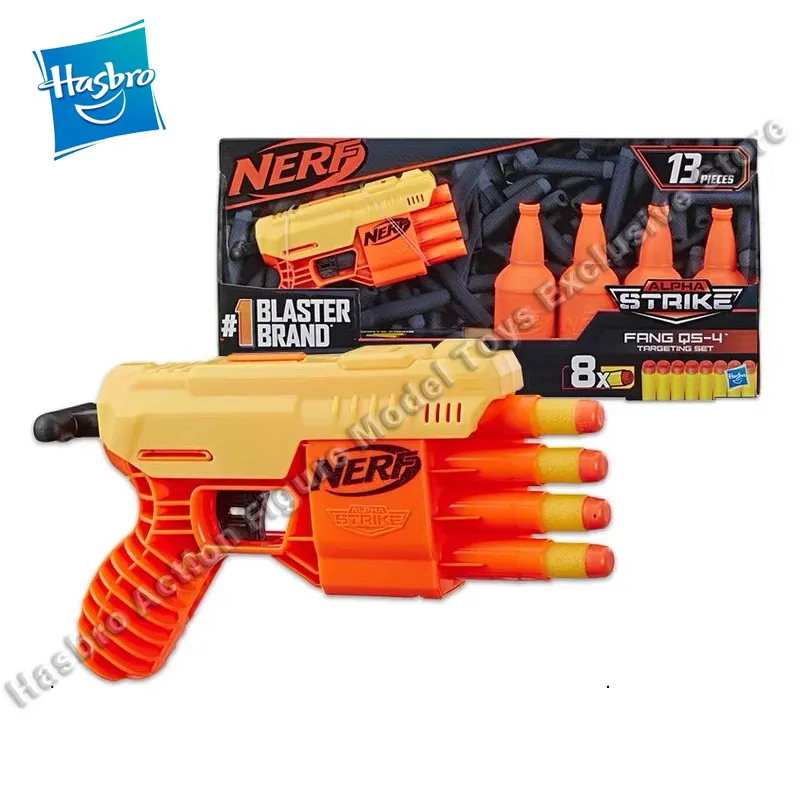 

В наличии Hasbro NERF Alpha Series Soft Bullet Gun Детские уличные боевые игрушки с излучателем