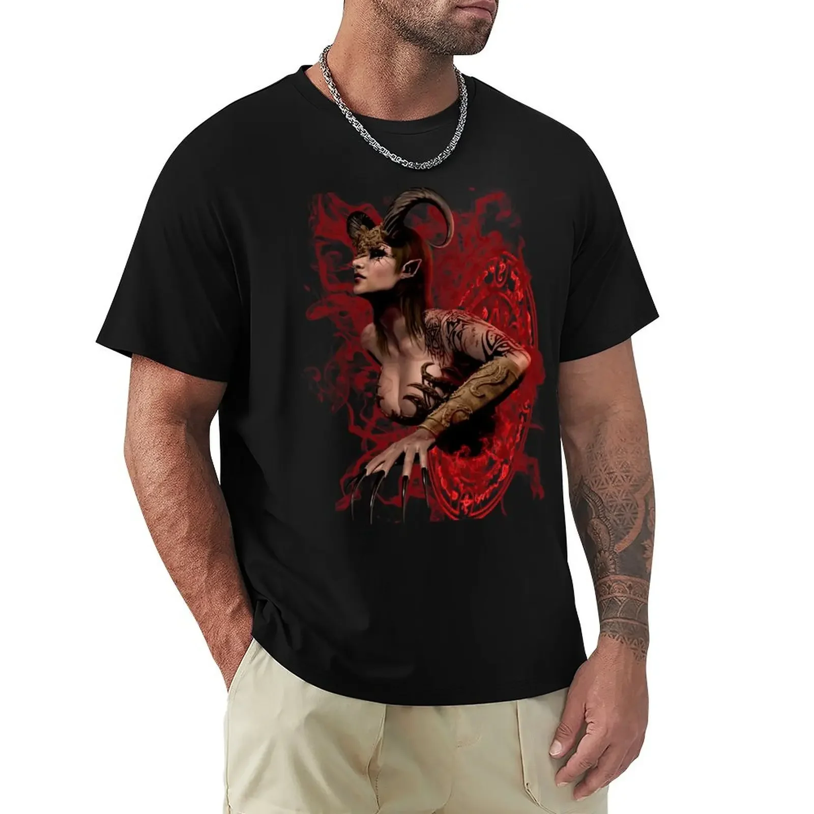 

The Succubus Summoning Ritual T-Shirt Short sleeve tee shirts graphic tees black t shirts for men