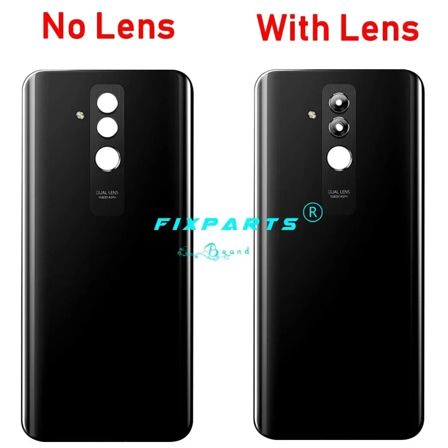 For Huawei Mate 20 Lite Back Battery Cover Glass Housing Door Case With Camera Lens Repair Parts Mate20 Lite Rear Housing Glass