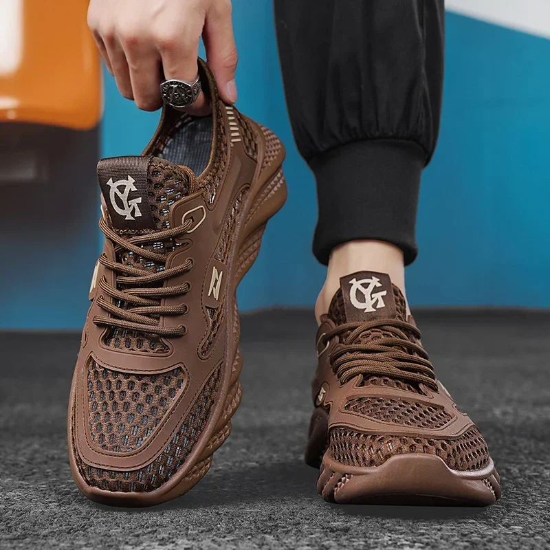 

Новая дышащая противоскользящая роскошная дышащая модная обувь унисекс, универсальная мужская легкая удобная прогулочная обувь для отдыха