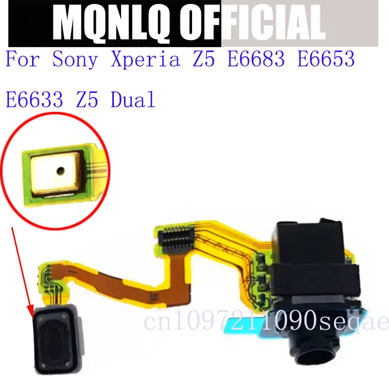 Earphone Headphone Jack Audio Microphone Flex Cable For Sony Xperia Z5 E6683 E6653 E6633 Z5 Dual flex cable