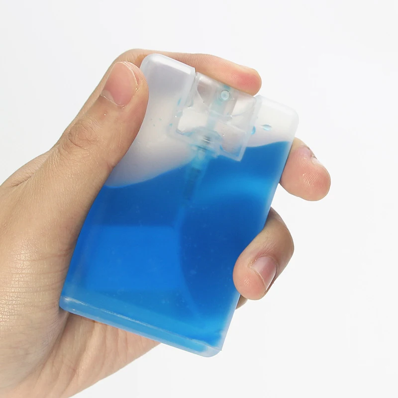 10/30/50pcs 20ml Perfume Card Sprayer Bottle Empty Hand Sanitizer Alcohol Container Moisturizing Water Box Card Type Atomizer