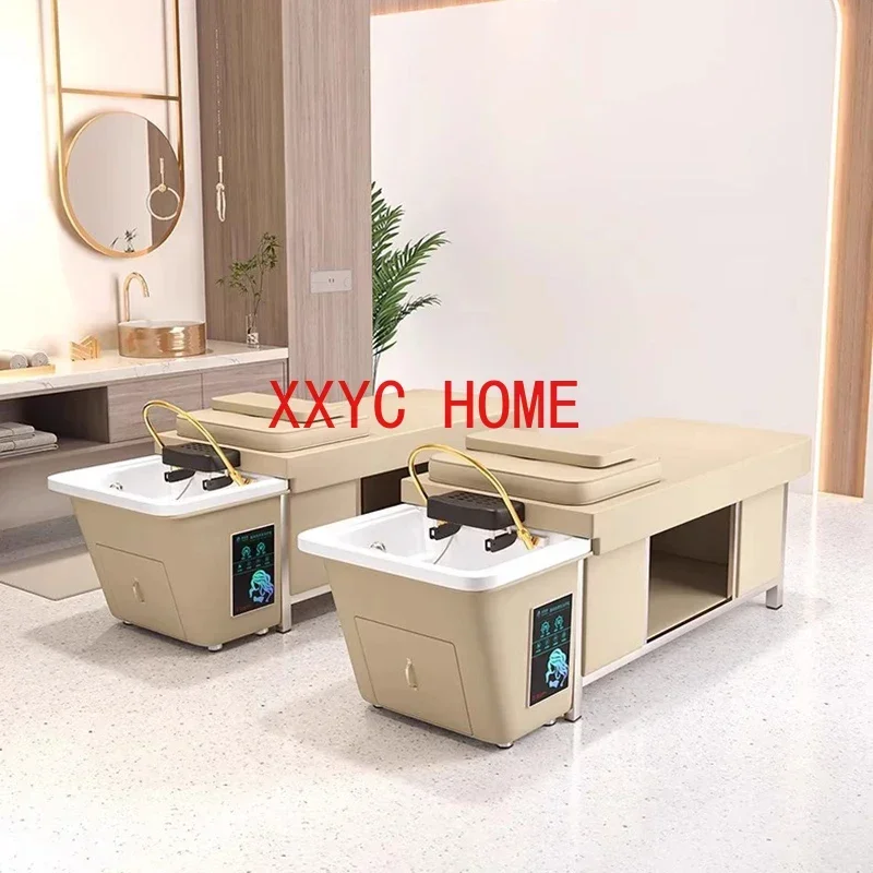 Shampoo Wash Massage Steel Water Circulation Therapy Lettino Equipment MQ50SC