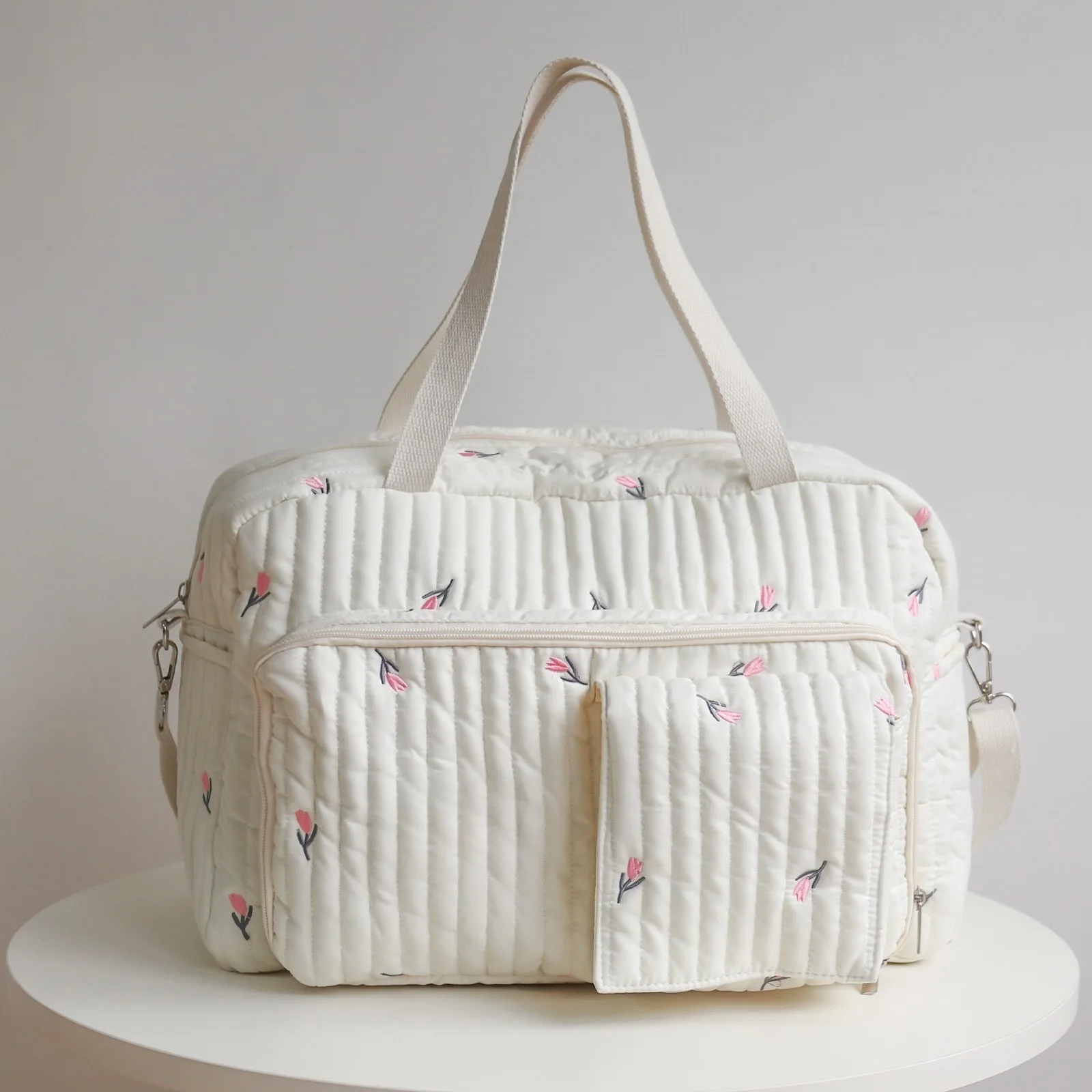 حقيبة الأم ذات سعة كبيرة، حقيبة حمل فاخرة، حقيبة الأم والطفل، حقيبة حفاضات رسول الأزهار