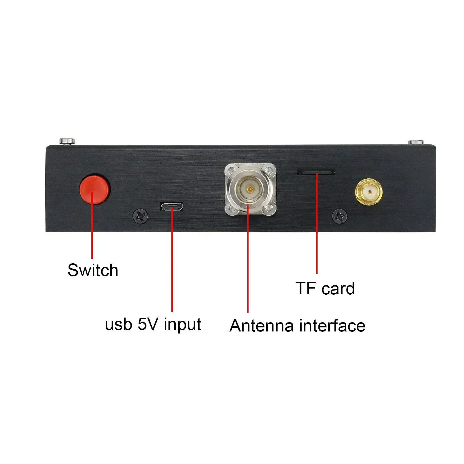 

！HamGeek Mini1300 0.1-1300MHz HF/VHF/UHF Antenna with 4.3" Touch Screen Aluminum Alloy Shell