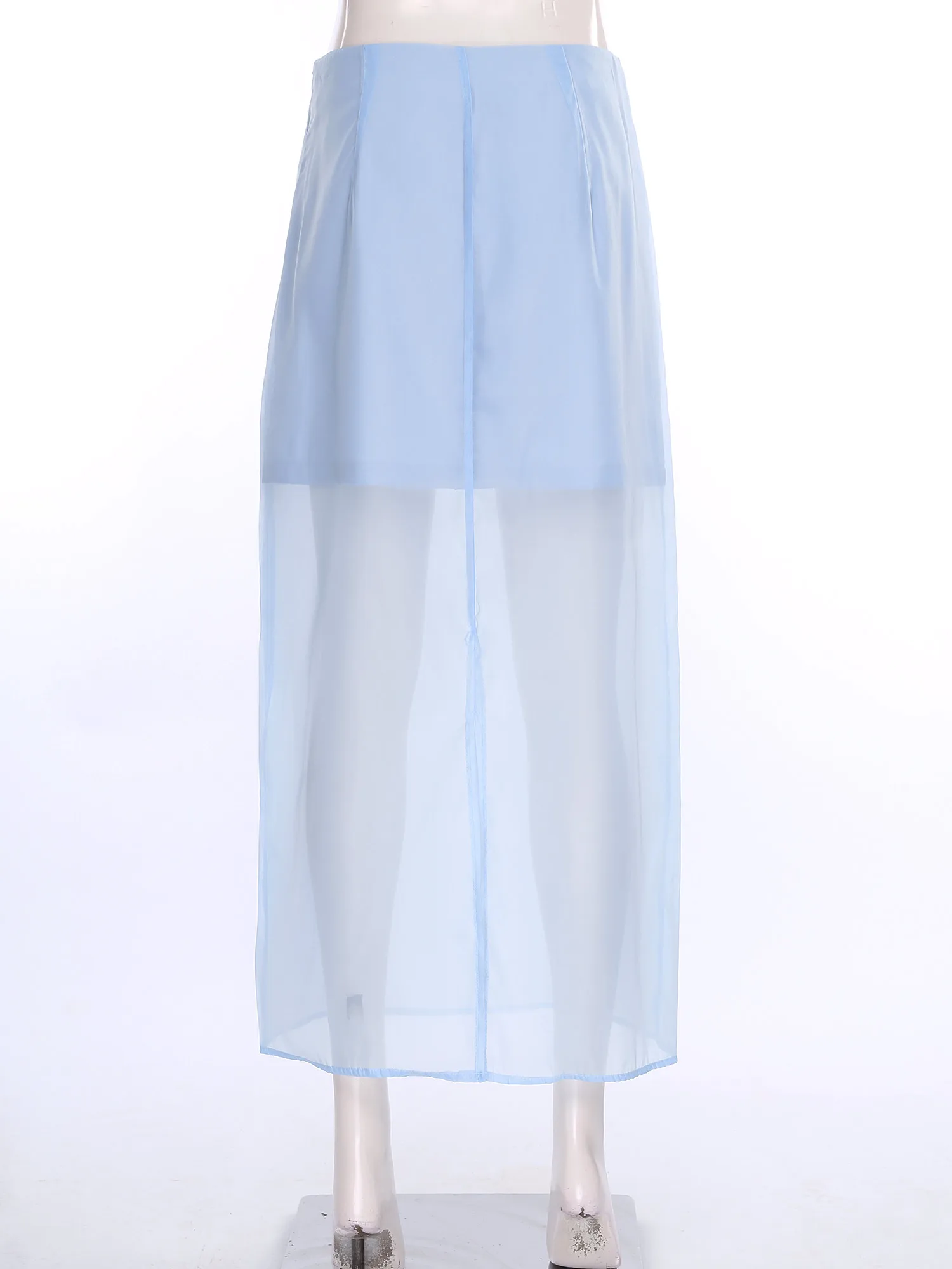 Spódnice damskie z siateczki, patchworkowe, przezroczyste, modne, z wysokim stanem, codzienne, eleganckie spódnice na wakacje, imprezy, odzież damska.