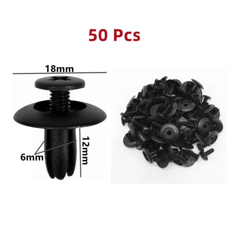 8mm 6mm 10mm Auto Kotflügel Stoßstange Niet Verschluss Auto Push Pin Kotflügel Schraube Clips Für VW Toyota honda Ford Nissan Kia Renault
