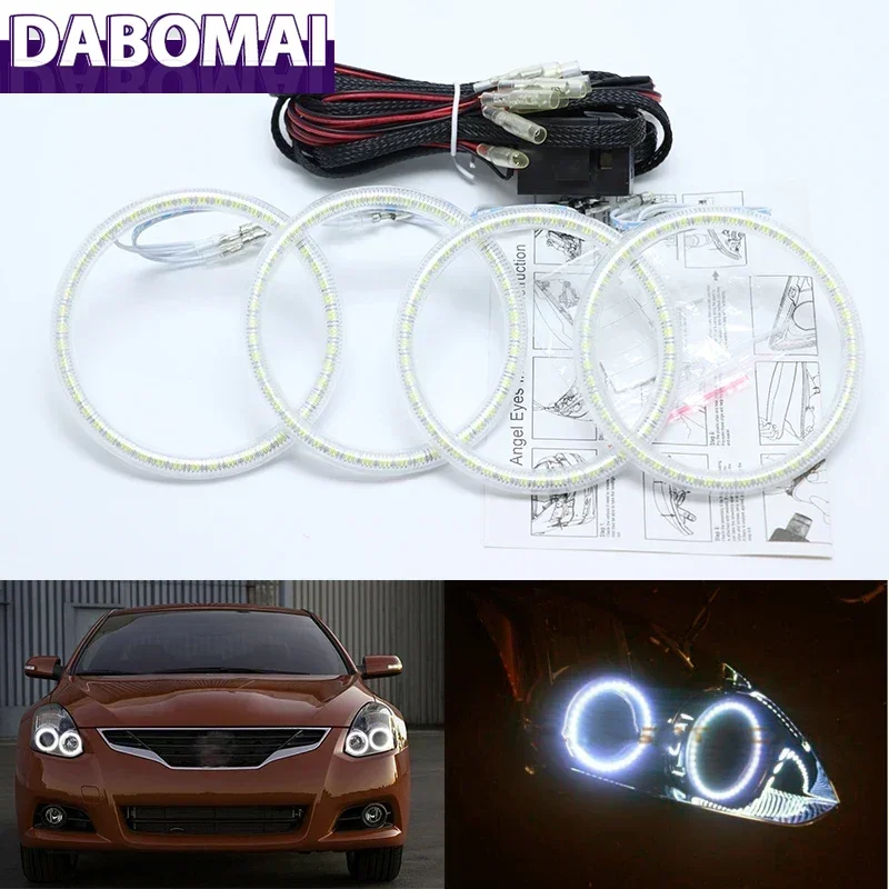 

Для Nissan Altima Coupe 2010-2013: Ультраяркие белые светодиодные кольца SMD Angel Eyes 2600LM 12V, комплект дневных ходовых огней
