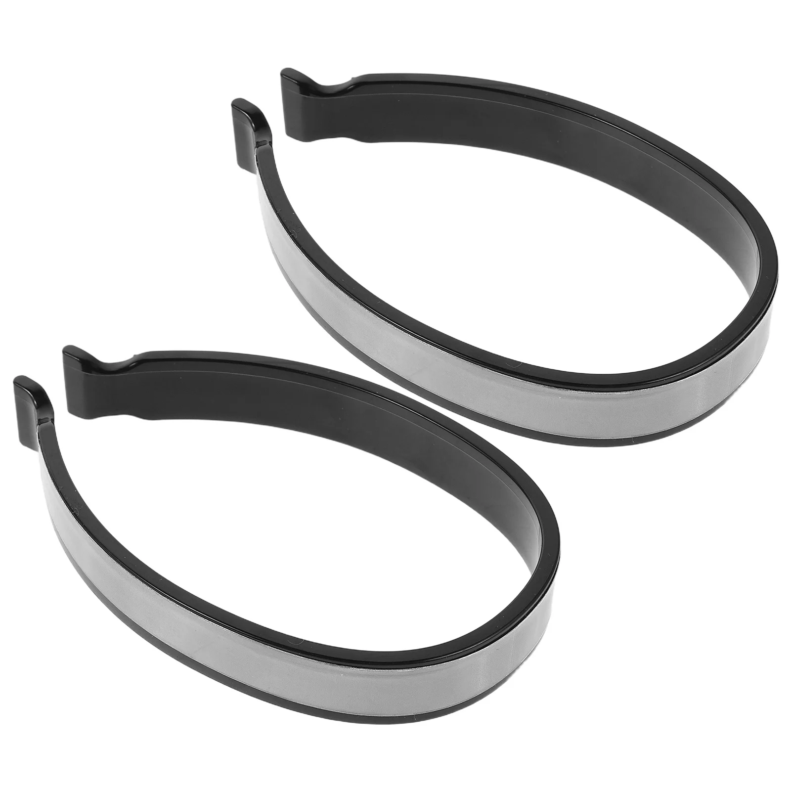 2 Pasang Klip Celana Bersepeda Reflektif Desain Lebar Warna Abu-abu Untuk Keselamatan Berkendara Malam Hari Tali Celana Pengikat Kaki Sepeda Bersepeda Berkemah