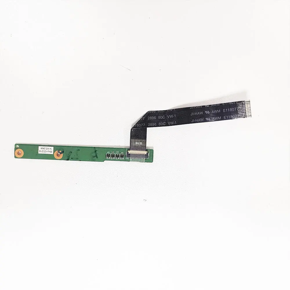 Placa do botão do portátil com interruptor do cabo, acessórios da substituição, ajuste para Lenovo IdeaPad B560, V560, 54,4 JW02.001, 50.4JW04.001