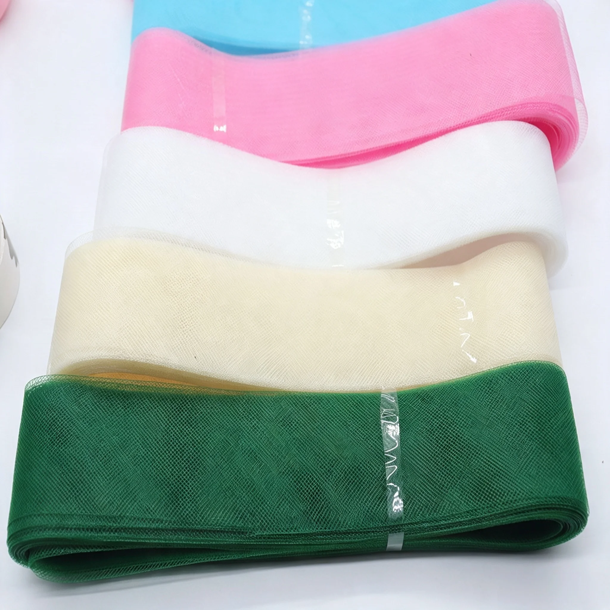Soft Polyester Flat Plain Horsehair Crinoline Mesh Braid For Women DIY Fascinator Hats Wedding Craft Supplies  Multip