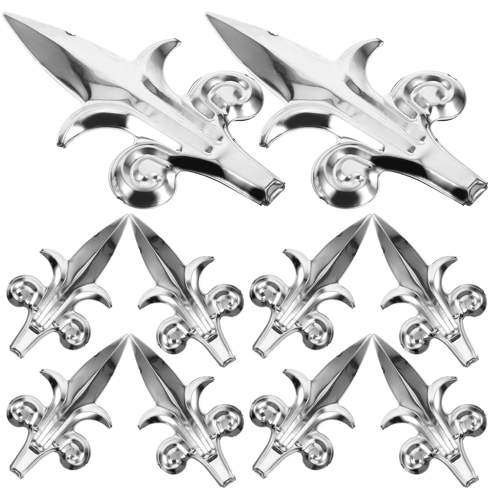 

10pcs Stainless Steel Anti-Climb 3162 Gun Heads 201 Original Color Fence Decorations Garden Yard Metal Finials