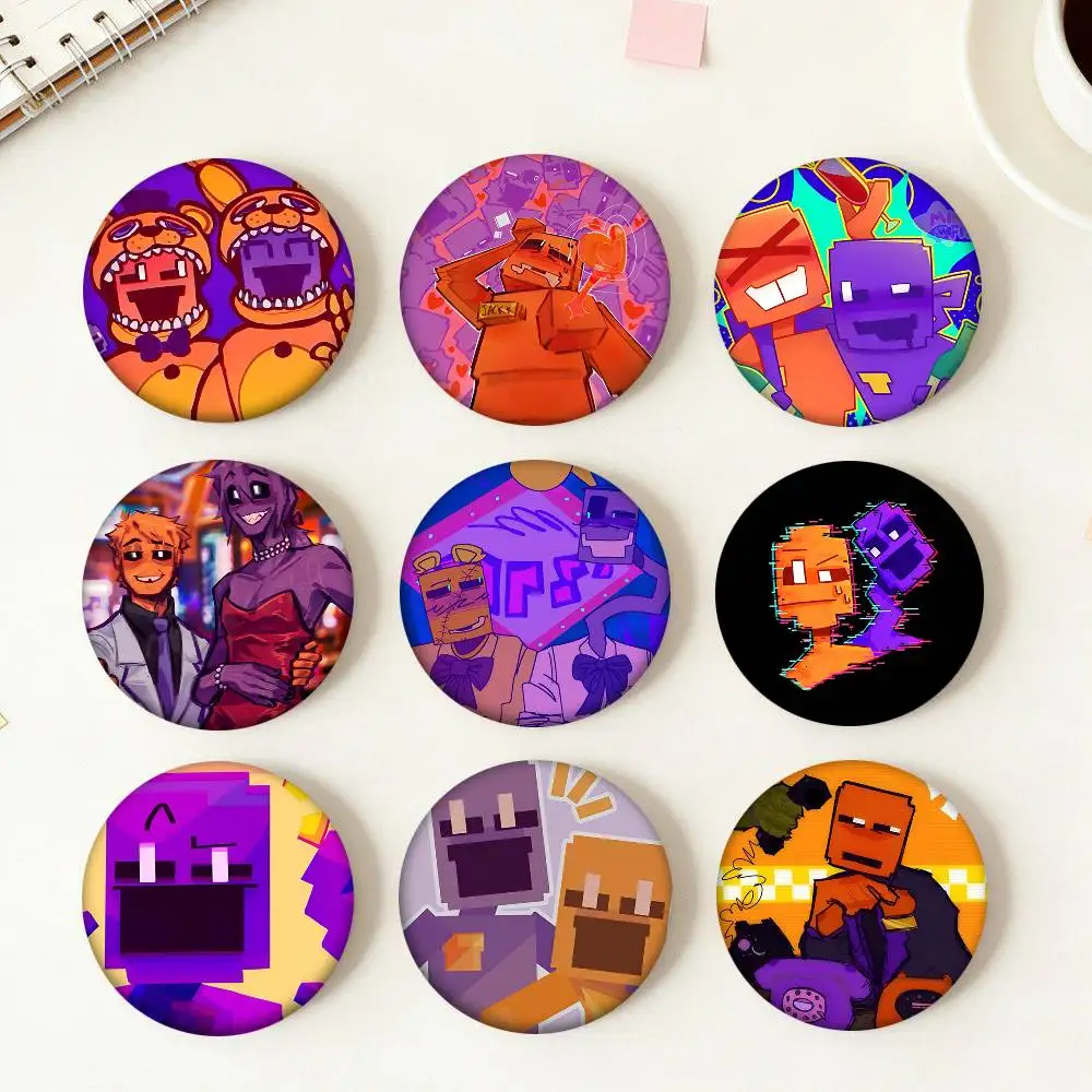 Game D-Dayshift At F-Freddys Round Badge Lapel Pin Backpack Clothing Jewelry Accessories Gift Brooch