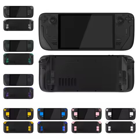 eXtremeRate Replacement Full Set Buttons for Steam Deck OLED, DIY Custom ABXY D-pad Trackpad Bumpers Triggers Buttons with Tools