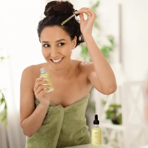 Imagen 2 del producto Aceite para el crecimiento del cabello Aceite vegano para el crecimiento del cabello Aceite vegano natural para el crecimiento del cabello para cabello seco y dañado Aceite vegano para el crecimiento del cabello para seco y dañado