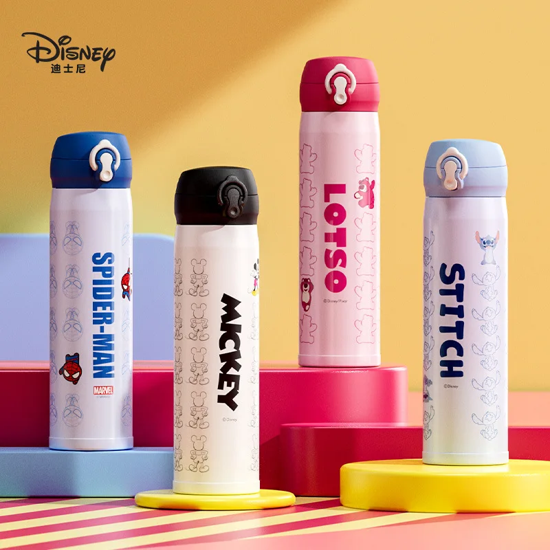 

Disney Kids Direct-Drink Thermos - 316 Stainless Steel, Stylish Flip-Top, Large Capacity, Student Insulated Cup