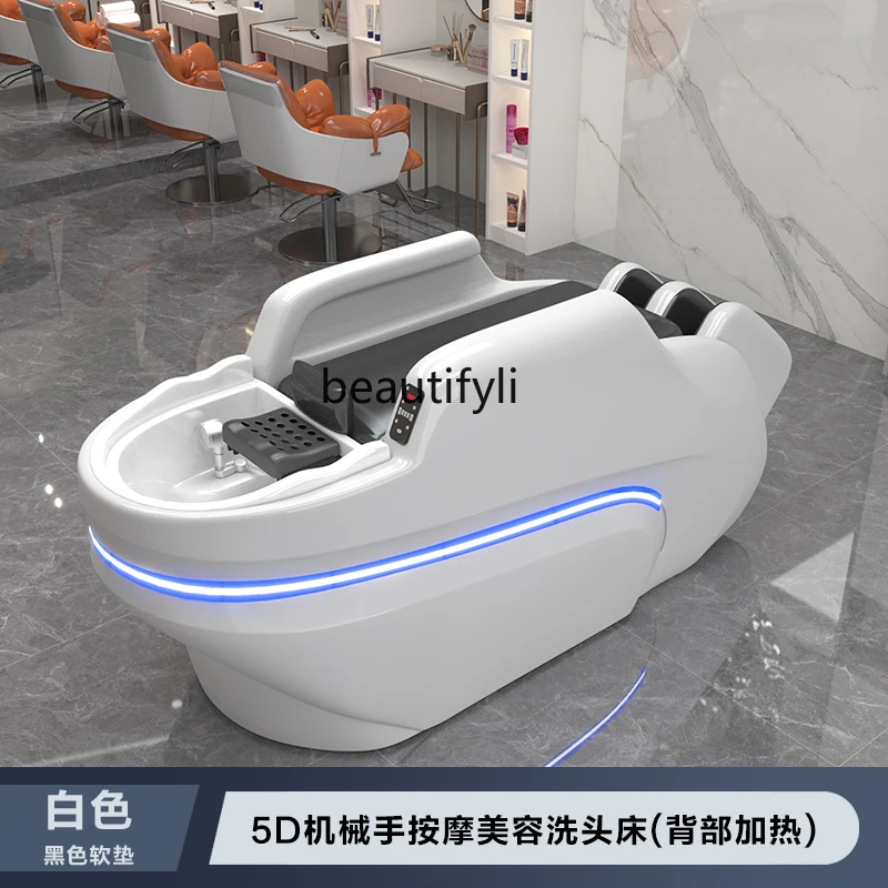 Automatic Intelligent Electric Massage Shampoo Bed Barber Shop Head Treatment Bed Water Circulation Flushing Bed