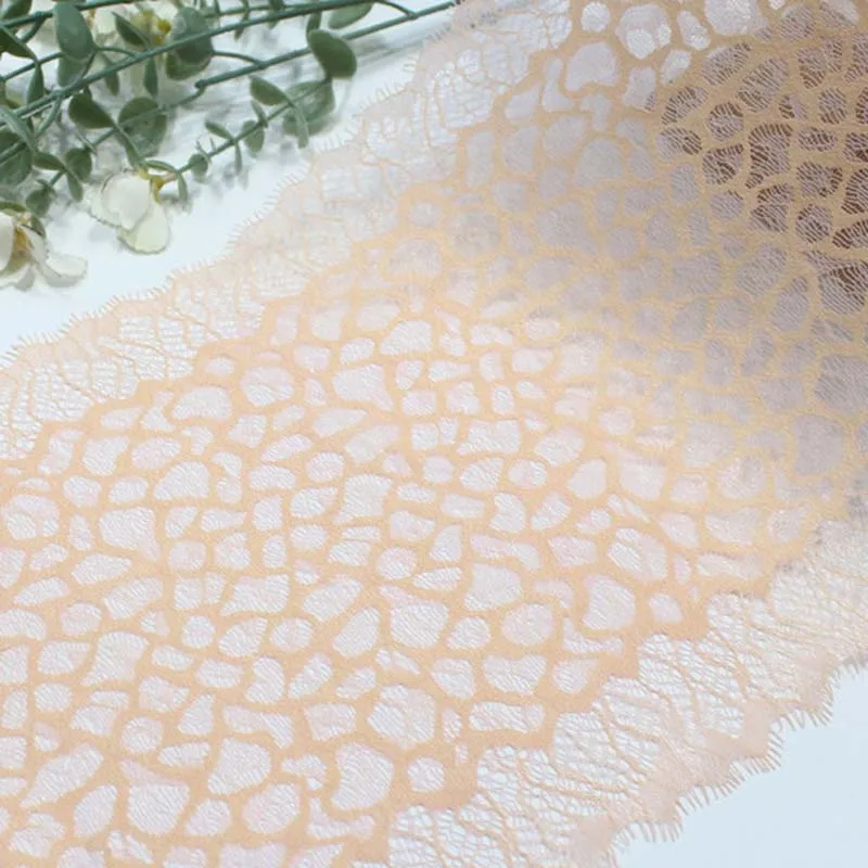 

24Yards Eyelash Lace Trim Fabric No Elastic for Bra Underwear Pajama Accessories Clothing Material Fabrics