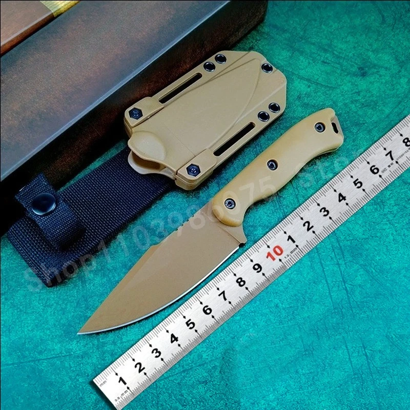 

Стальной военный тактический нож BK18 с фиксированным лезвием, лезвием D2 и ручкой из нейлонового волокна — портативный нож для самообороны для выживания