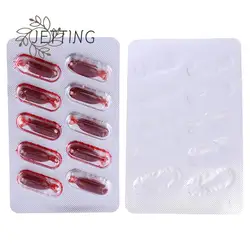 10Pcs Fake Blood Pill Vampire Capsules Horror Scary Halloween Joke Prank Trick Toy Zombie Fancy April Fools Makeup Funny Toy