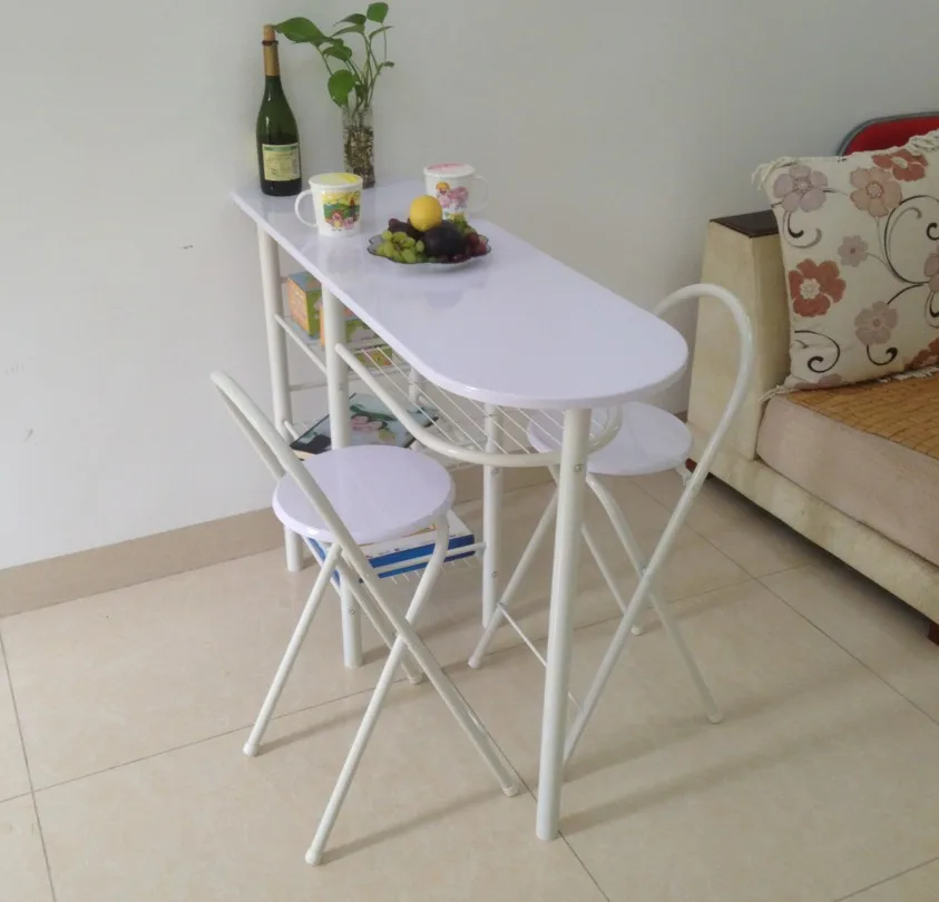 

Couple dining table and chair combination, small apartment dining table and chairs, double dining table, one table and two chair