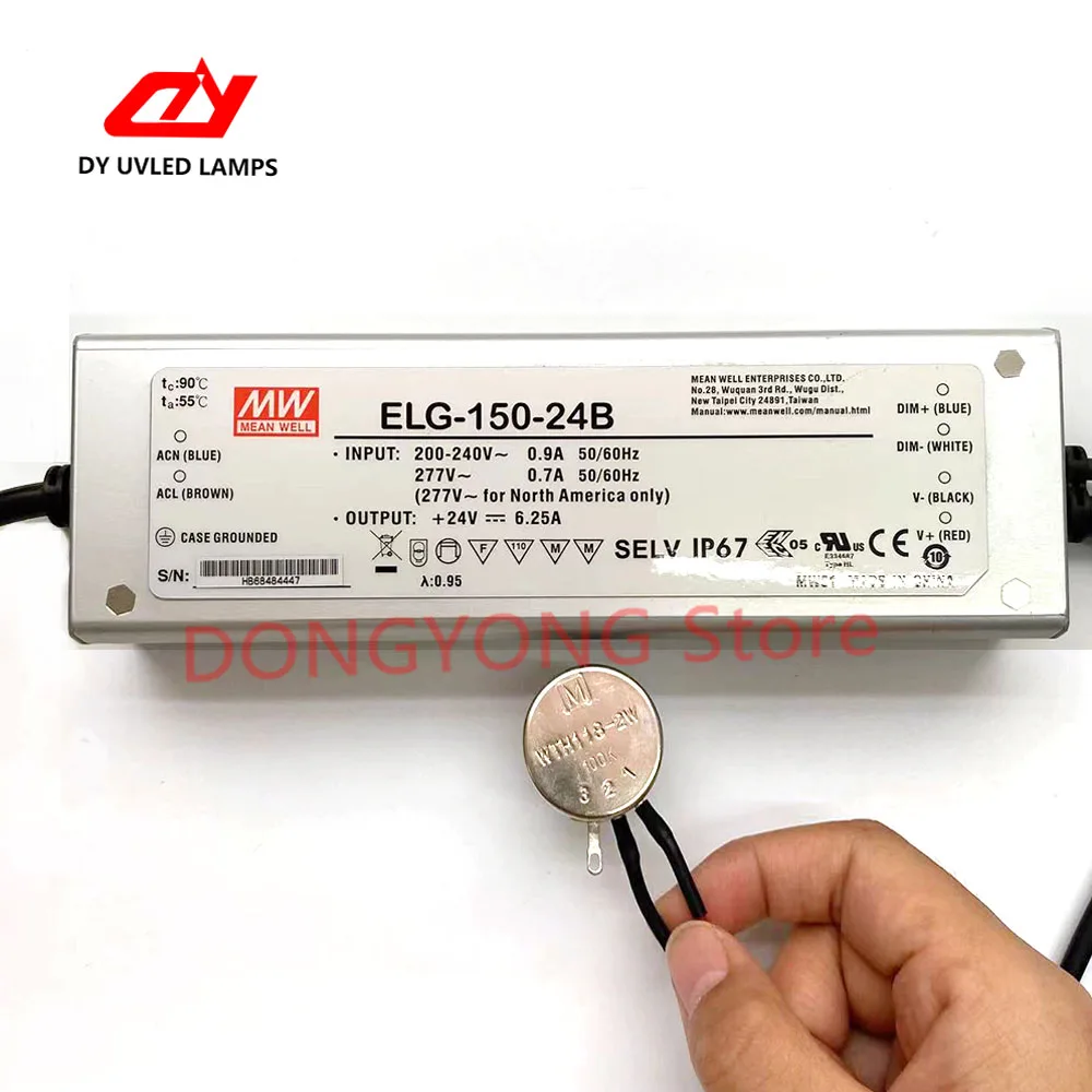 

UVLED power supply 24V voltage 6.25A current adjustable LED power supply