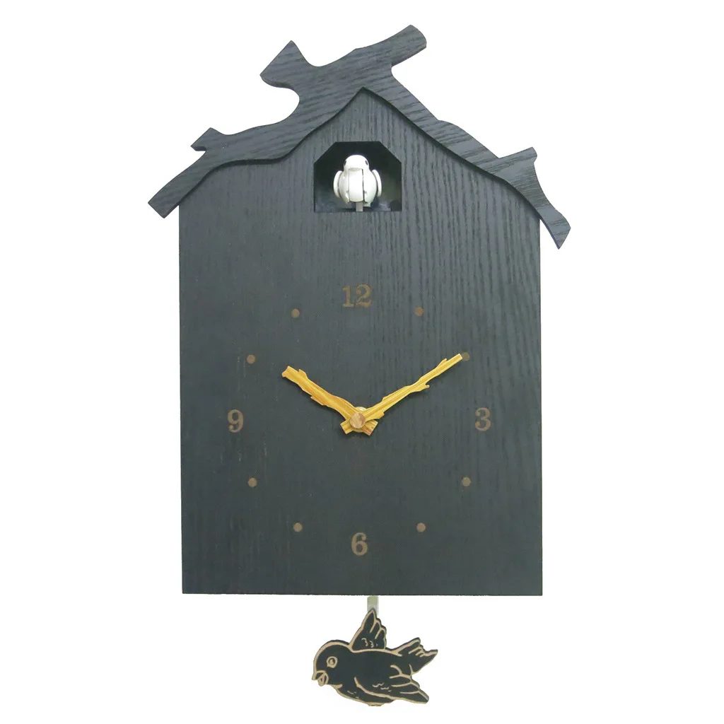 

Modern Cuckoo Clock Bird Design Electronic Wooden Large Wall Clock Interior Home Decor Garden Wall Decoration
