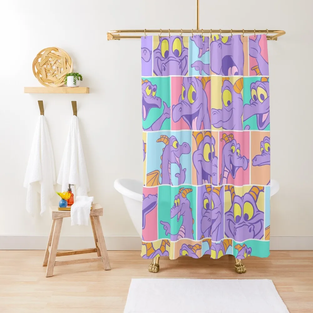 

Figment Block pattern Shower Curtain Shower For Bathroom Bathroom Decor Curtain