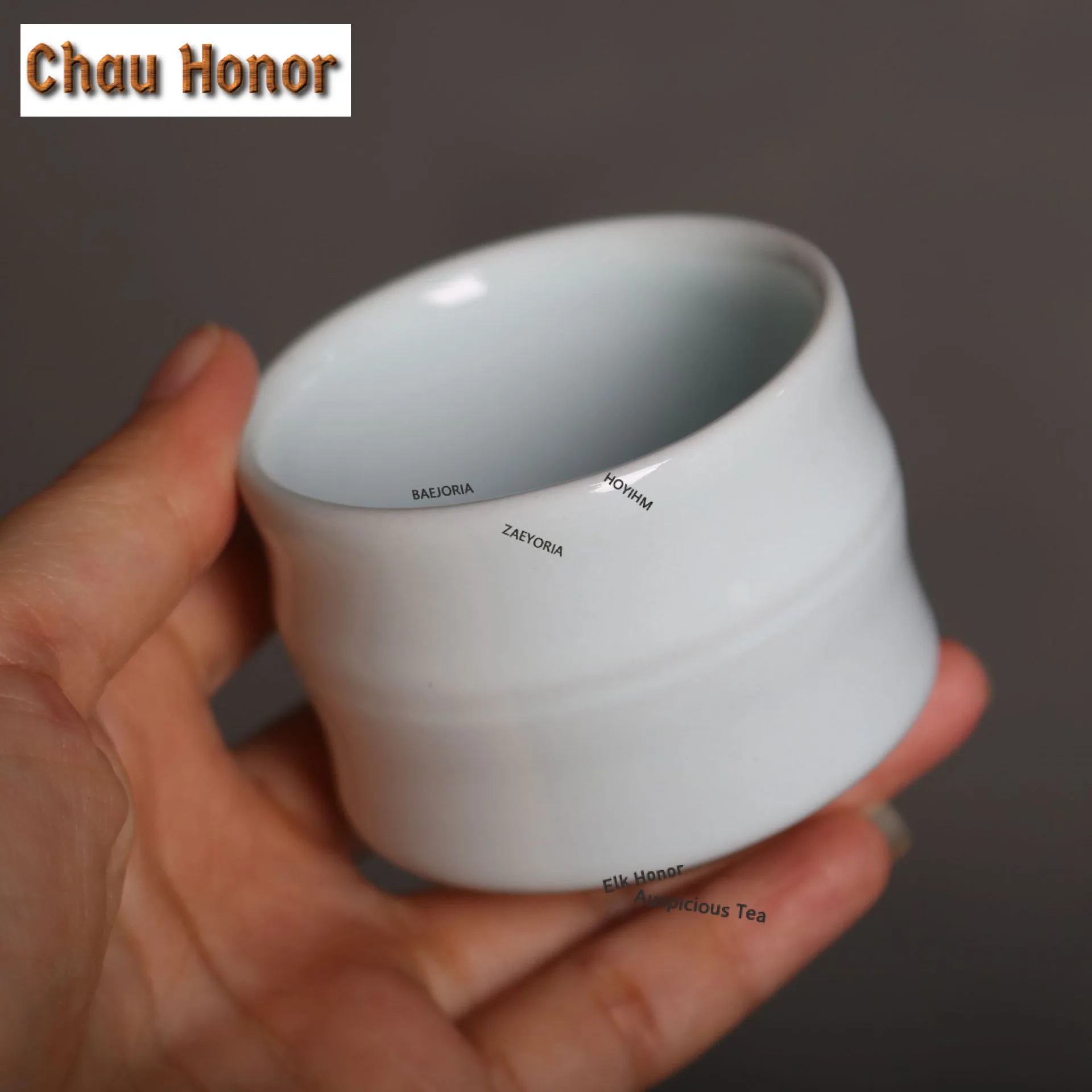 80ml High-end Jun Porcelain Teacup Bamboo Joint Tea Bowl Beautiful Tea Cup Tea-tasting Personal Cup Chazhan Master Cup Tableware